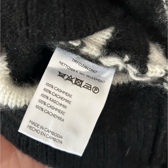 Maeve 100% cashmere cropped striped cardigan - Picture 5 of 5